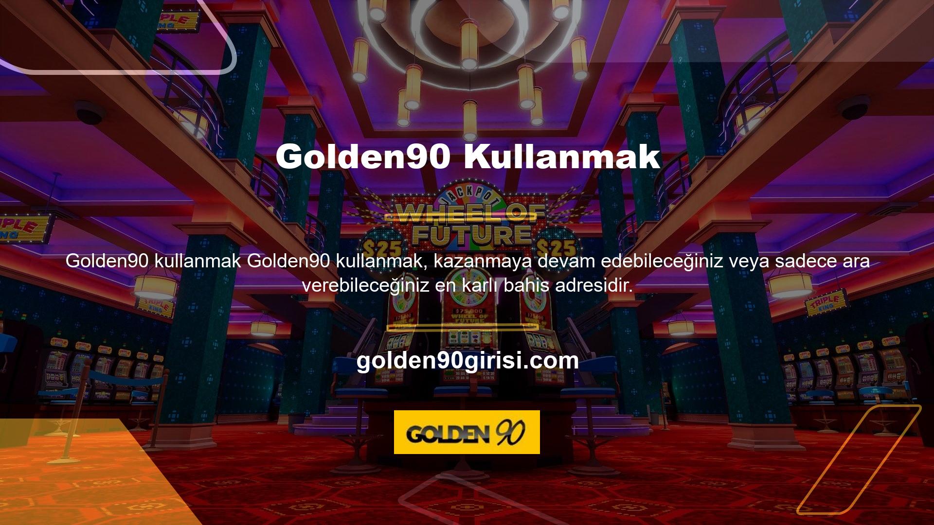 Türkiye'nin en büyük casino sitelerinden biri olan Golden90, internetteki yüksek oyun hızlarıyla kullanıcıların beğenisini kazanmaya devam ediyor