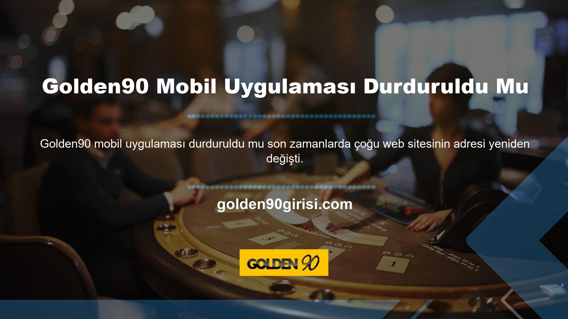 Bunlardan biri de Golden90 yerine Golden90 adreslerini kullanmaya başlayan Golden90 casino sitesiydi