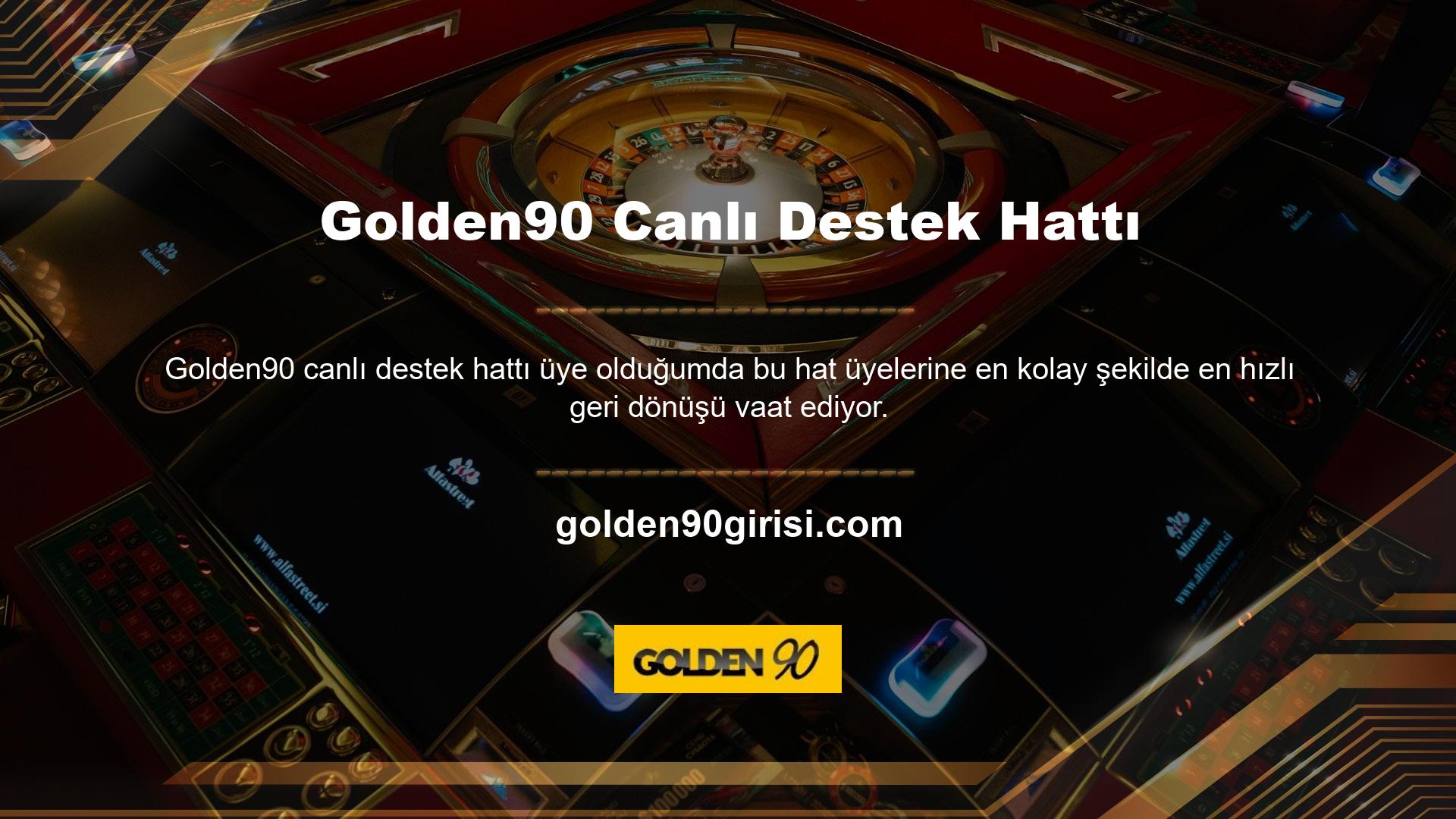 Geçerli bir giriş adresi kullanarak Golden90 para yatırma sistemine erişin